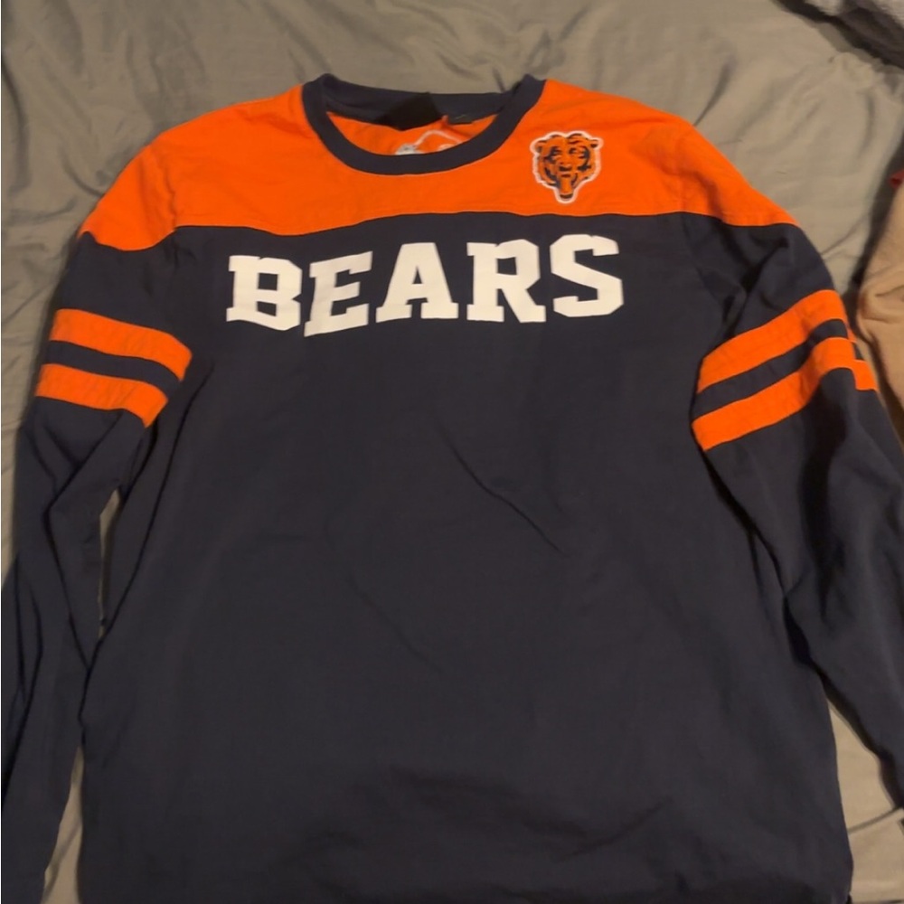 NFL Chicago Bears Navy and Orange Shirt